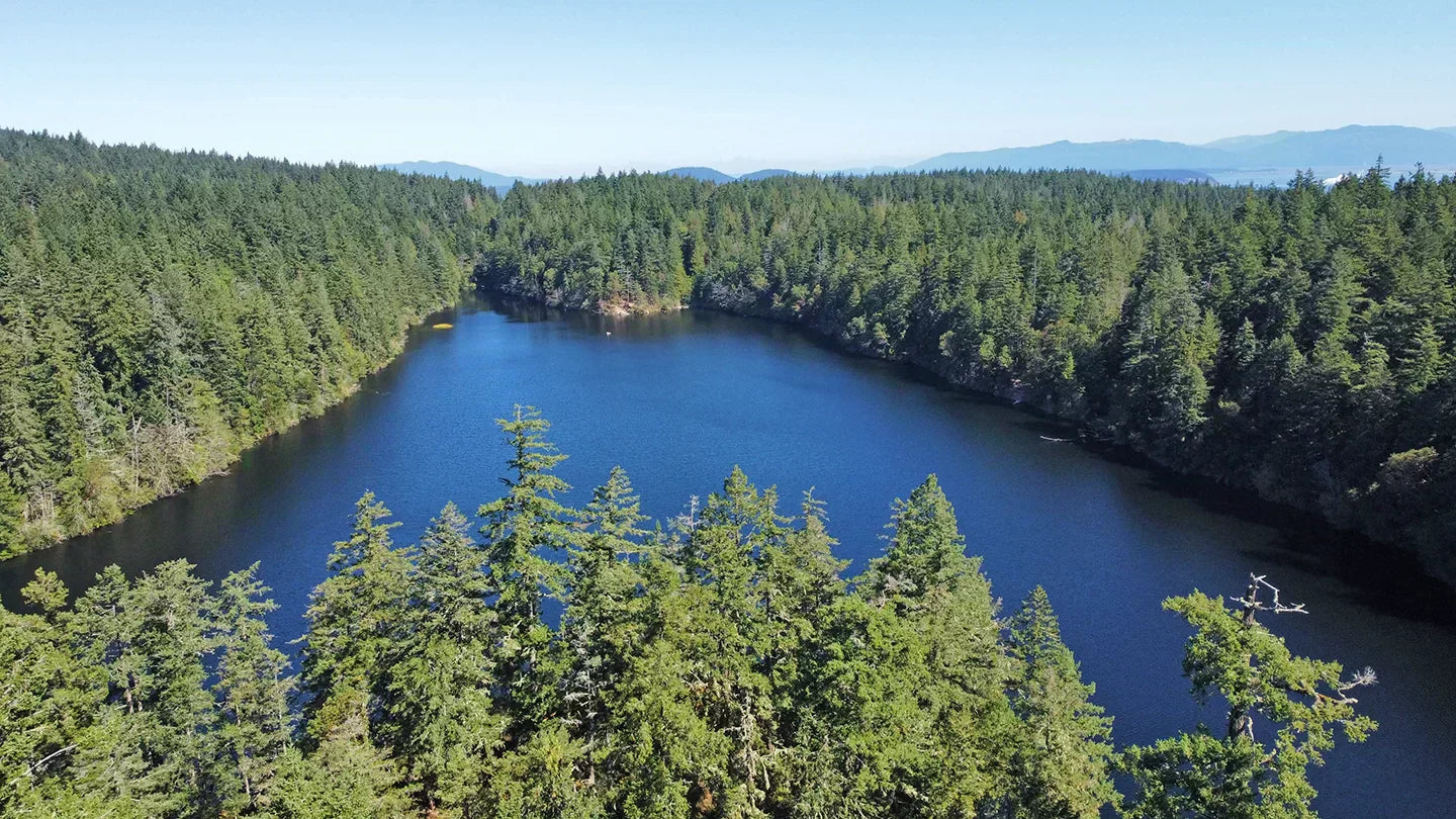 Hiking and Fishing at Whistle Lake near Anacortes