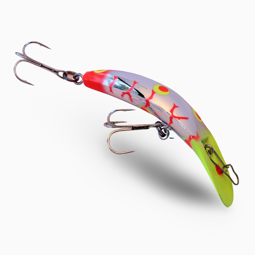 fishing fire lures Yakima Bait M2 Flatfish Trolling Plug Bleeding Frog