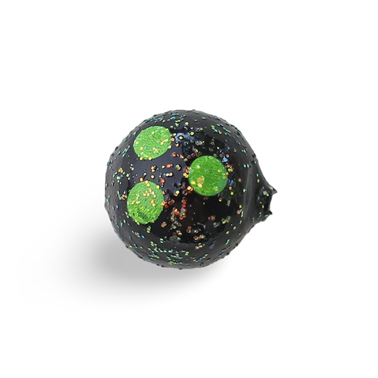 Yakima Bait Lil Corky Glitter Black Spot