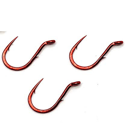 Gamakatsu 4305 Single Egg Fishing Hook Red Size 10 Pack of 10
