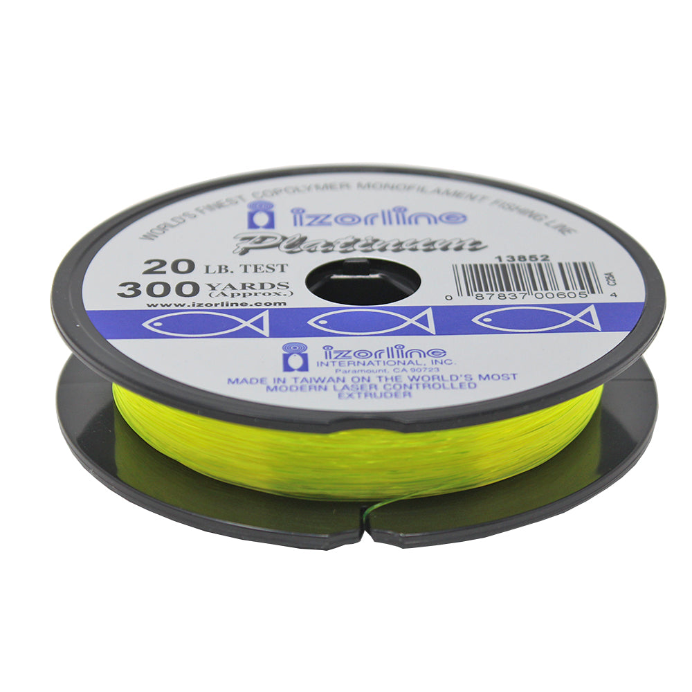 Izorline Platinum Co-Polymer Mono Line 12lb 300yd Hi-Vis Yellow 6030