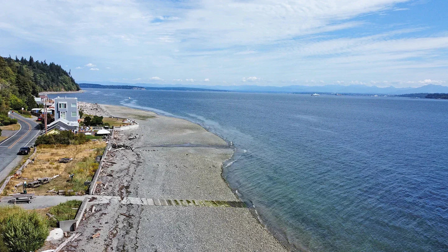 Fishing at Glendale Beach on Whidbey Island