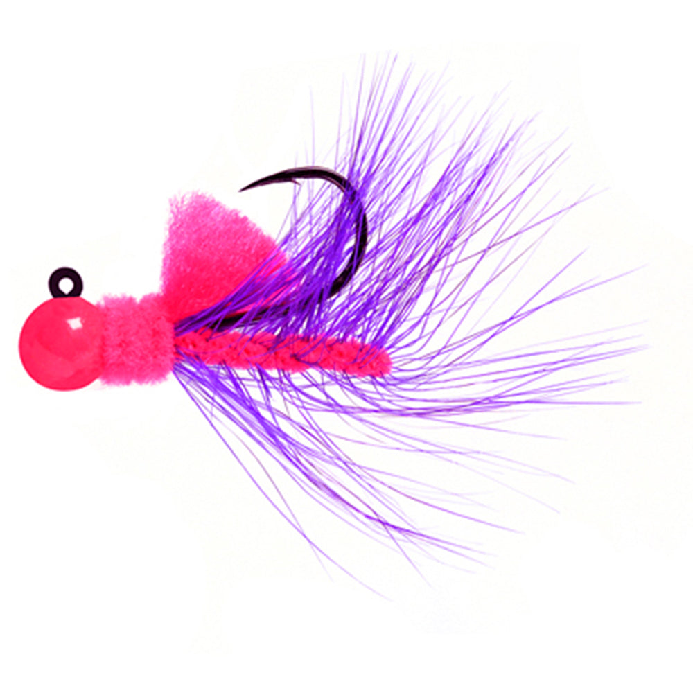 Aerojig Hackle 1/16 to 1/4 Ounce - Cerise & Cerise, Purple