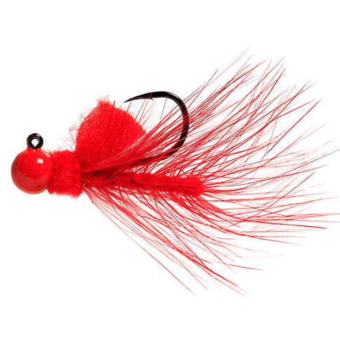 Aerojig Hackle 1/8 to 1/4 Ounce - Red & Red