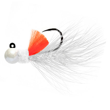 Aerojig Hackle 1/8 to 1/4 Ounce - Pearl & White, Orange