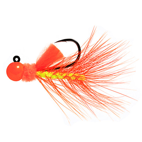 Aerojig Hackle 1/8 to 1/4 Ounce - Orange & Orange, Chartreuse