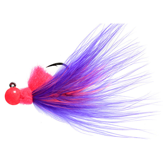 Aerojig Marabou 1/8 to 1/4 Ounce - Cerise & Cerise, Purple