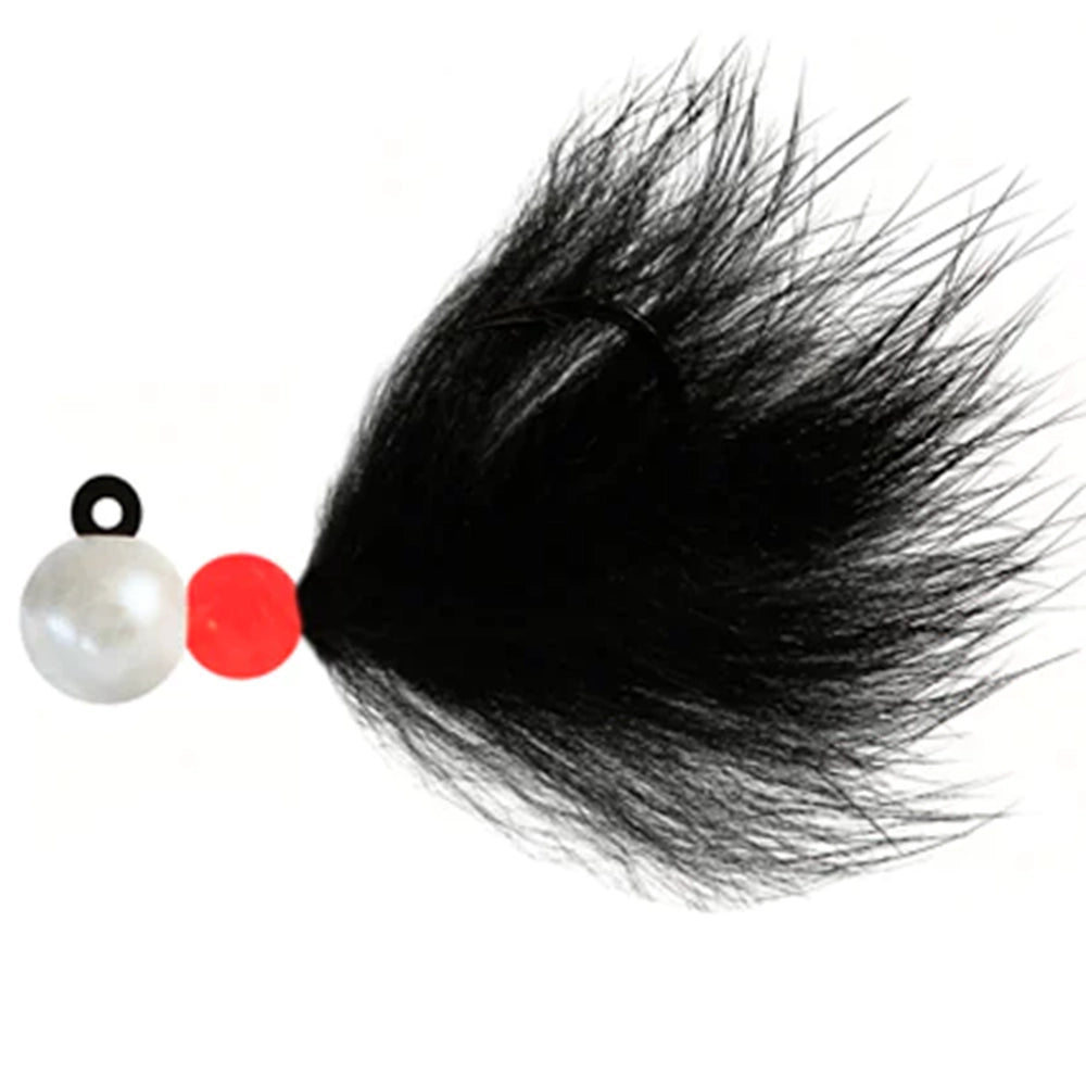 Aerojig Rabbit Bead Jig 1/8 to 1/4 Ounce - Pearl White & Black