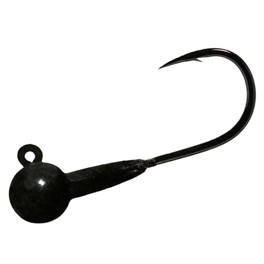 Aerojig Twitching Jig Head 3-Pack, 3/8 to 1/2 Ounce -  Black Sparkle