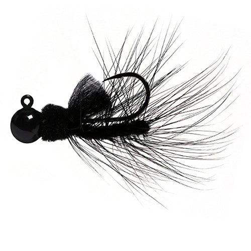 Aerojig Hackle Jig Black Black