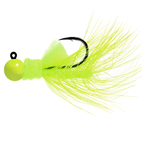 Aerojig Hackle Jig Chartreuse Chartreuse