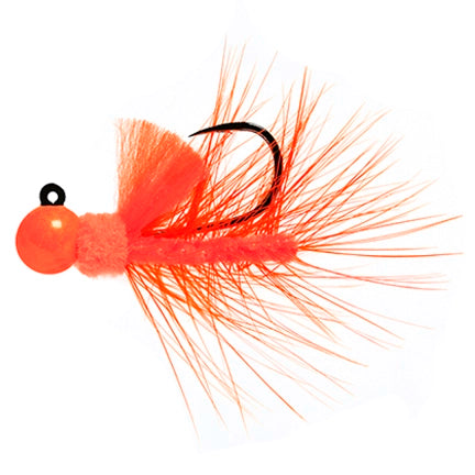 Aerojig Hackle Jig Orange Orange