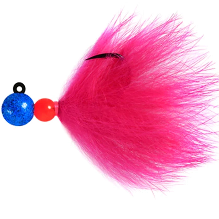Aerojig Rabbit Bead Jig Blue Sparkle Shocking Pink