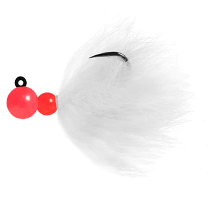 Aerojig Rabbit Bead Jig Corkey Pink Fl White