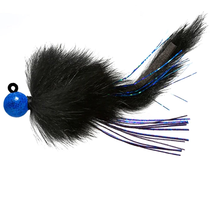 Aerojig Twitching Jig Blue Sparkle Black