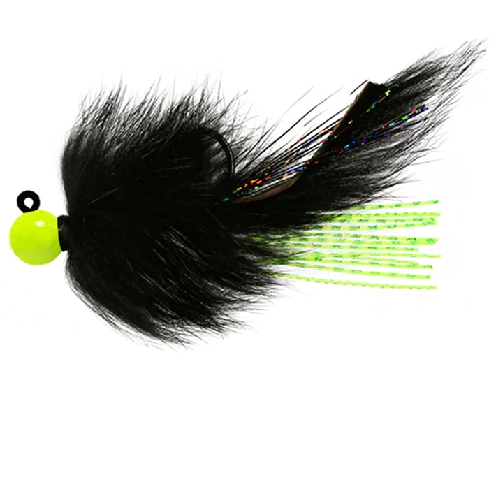 Aerojig Twitching Jig Chartreuse Black