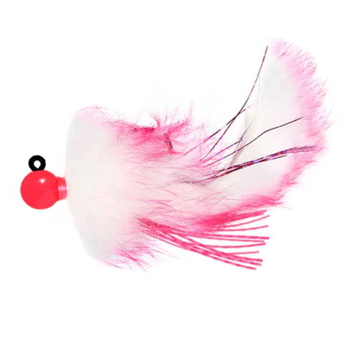 Aerojig Twitching Jig Corkie Pink Fluorescent Pink White