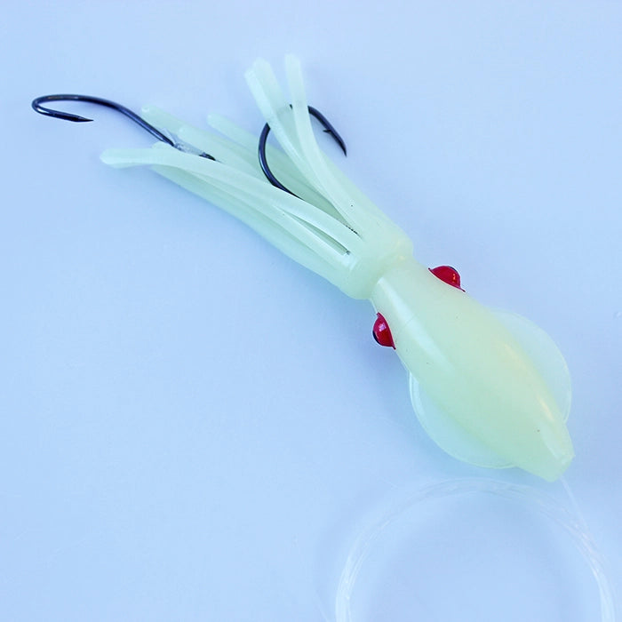 B2 Squid Salmon Trolling Rig Triple Glow