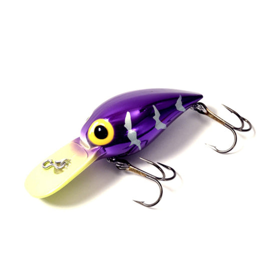 Brad's Wiggler - Metallic Purple, Chartreuse