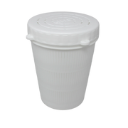 Beau Mac Bait Jar Vented PE 29 oz White