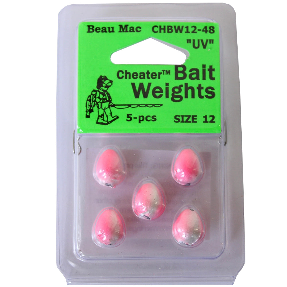 Beau Mac Cheater Bait Weights Pearl Pink