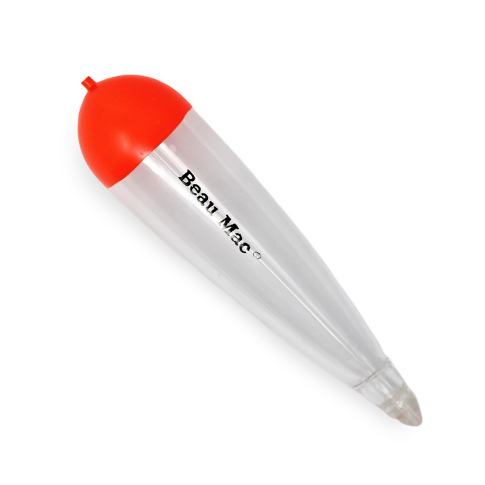 Clear Rattle Floats Beau Mac Clear Torpedo Floats – Seattle Fishing Company