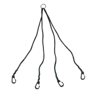 Beau Mac Harness 28" 4-Arm 3" Plastic Ringed Snaps