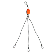 Beau Mac Harness 36" 3-Arm 4" Ringed Snaps & Float
