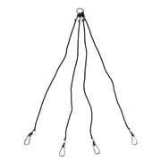 Beau Mac Harness 36" 4-Arm 3" SS Ringed-Eye Snaps