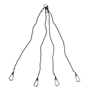Beau Mac Harness 36" 4-Arm 4" SS Ringed-Eye Snaps