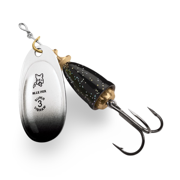 Blue Fox Vibrax Spinner Black Chartreuse Candyback