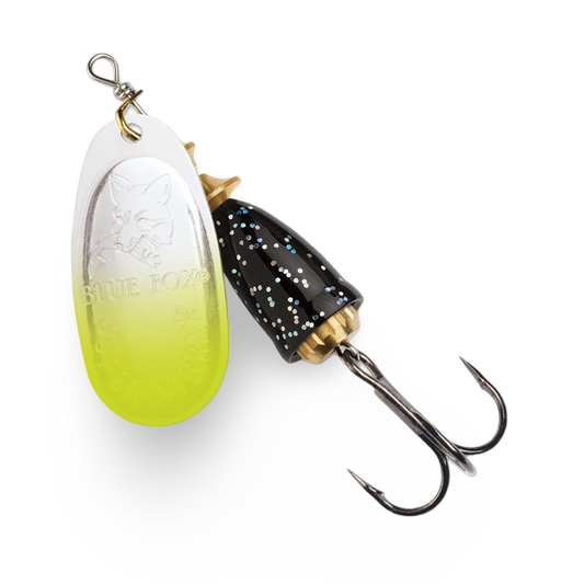 Blue Fox Vibrax Spinner Chartreuse Tip