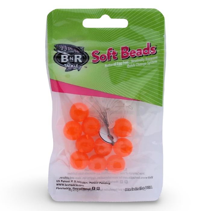 B&R Bait And BnR Tackle Soft Beads 16mm Pink Sheen Neutral
