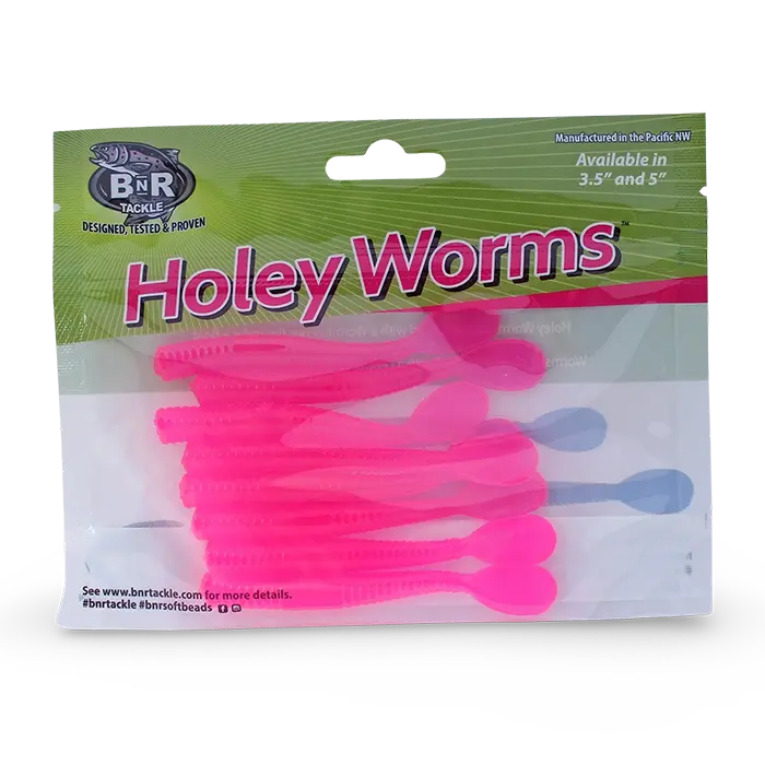 BnR Tackle Holey Worms Cerise