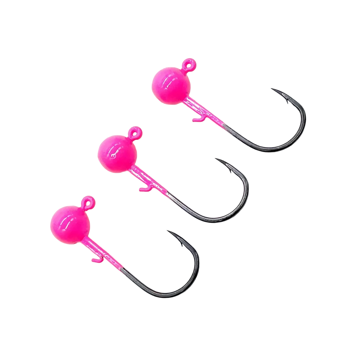 BnR Worm Keeper Jigheads Hot Pink