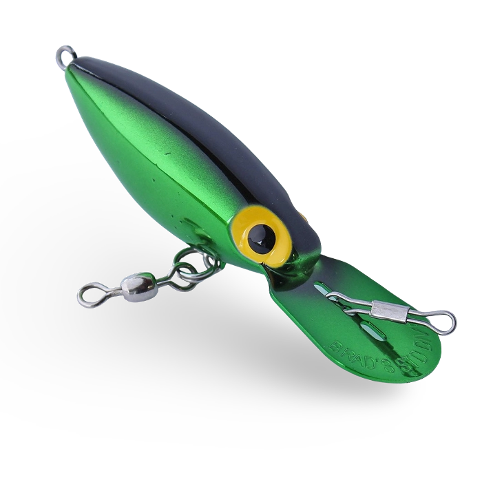Brad's Magnum Bait Divers, Metallic Green/Black