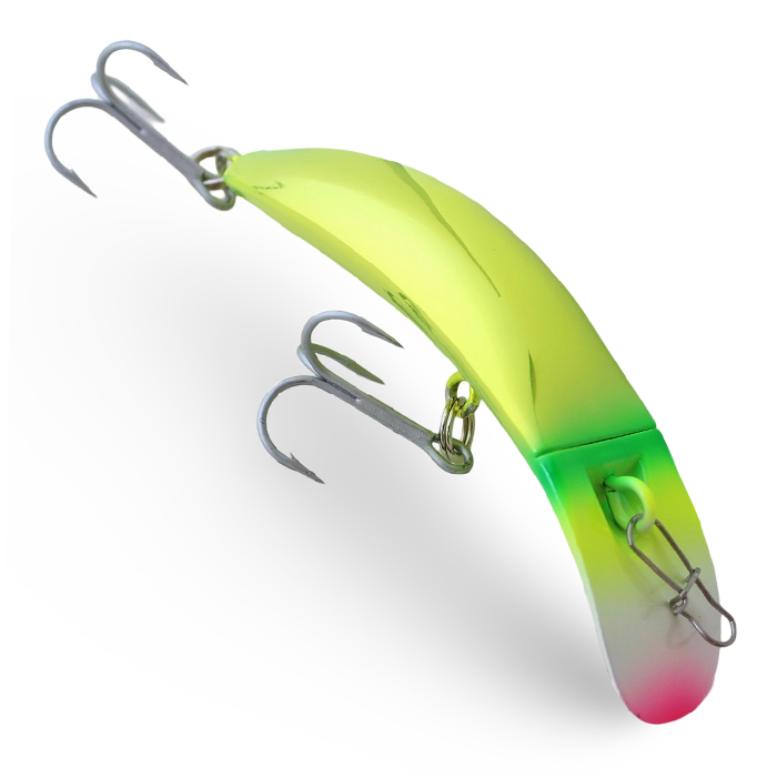 brads fishing hooks Brad's Killerfish Trolling Crankbait Rotten Banana 4-3/4in KF15-124