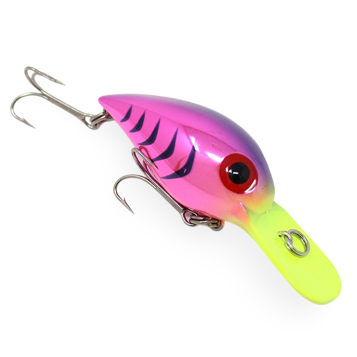 Brads Magnum Wiggler WMW094 Cerise Purple Chartreuse Butt