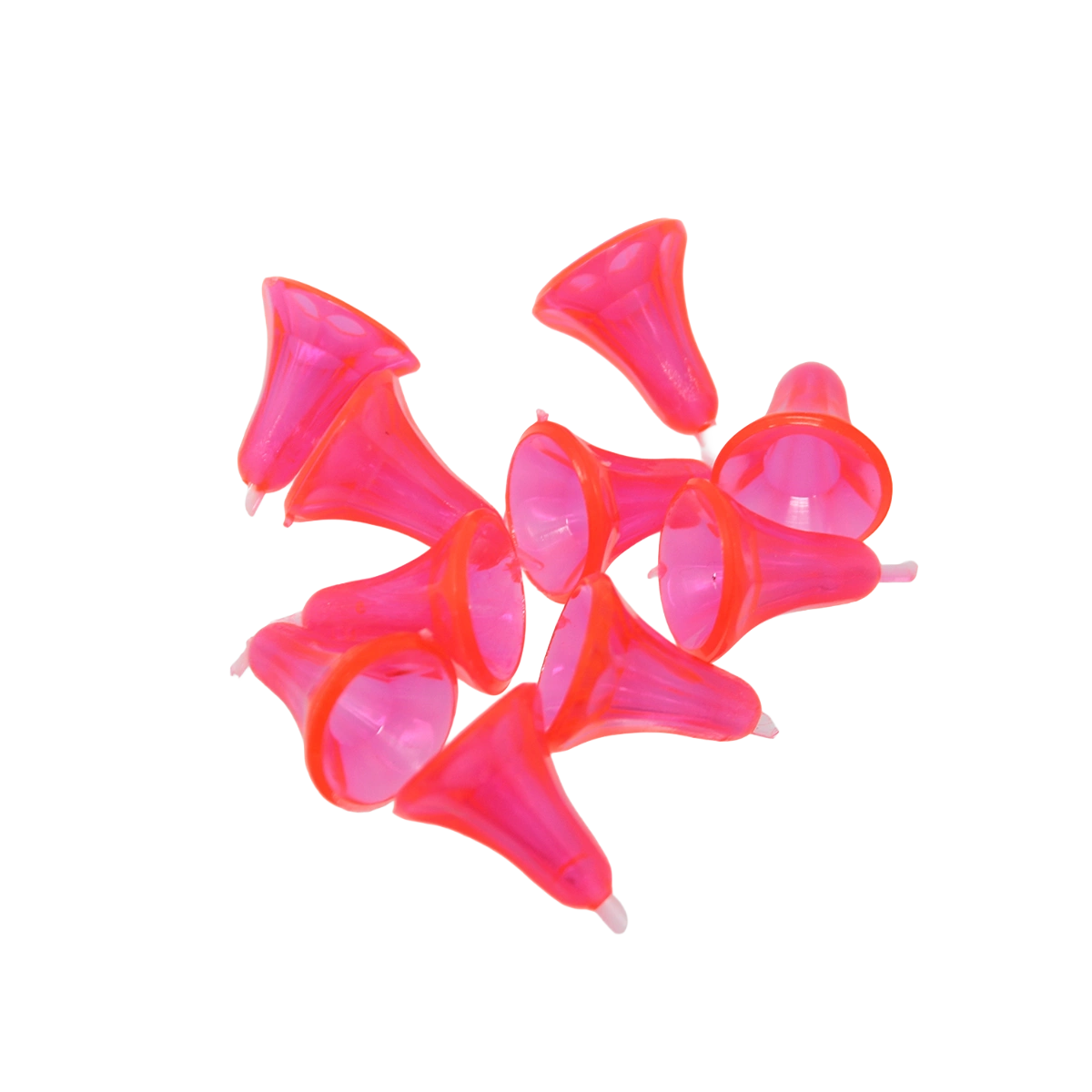 Brads Tee Beads Fire Pink