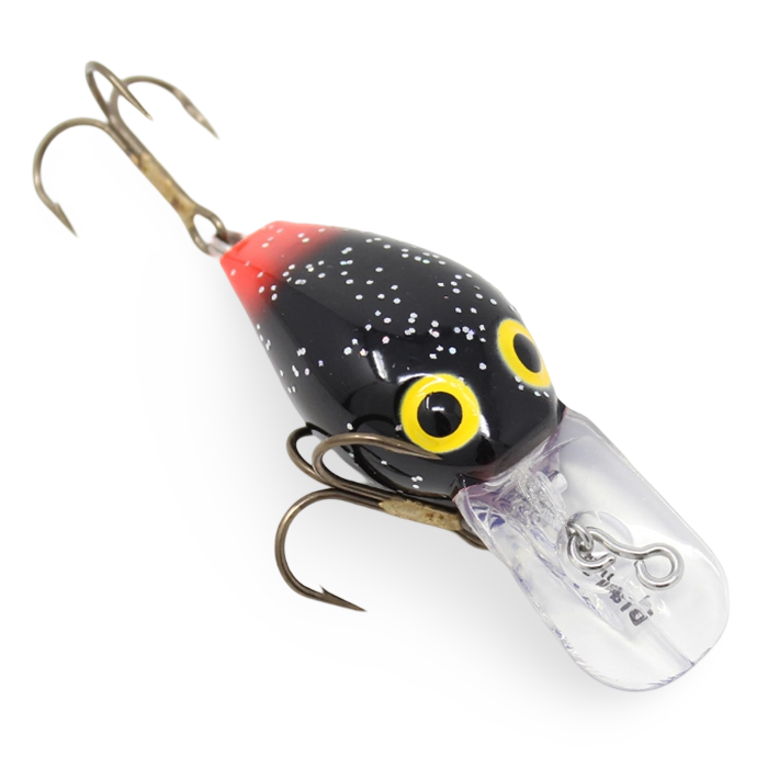 Brads Wee Wiggler BWW30 Black Glitter Red Butt