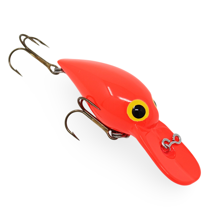 Brad's Wiggler Fluorescent Red/Yellow; 3 in
