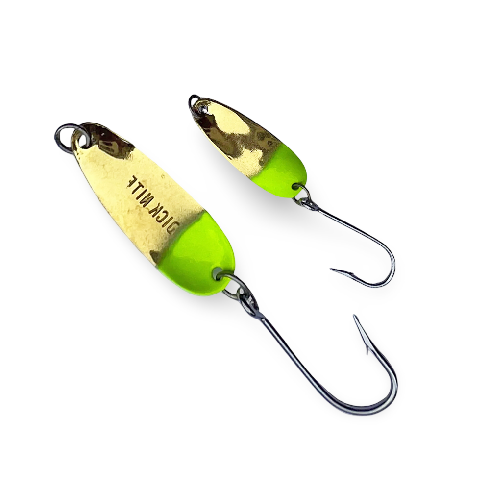 2 Brass ChartreuseHead Dick Nite Spoon
