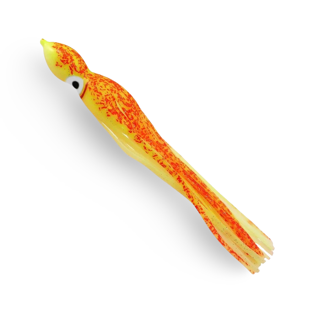 Delta Tackle Jumbo Squid Body 9 Glow Red Scale