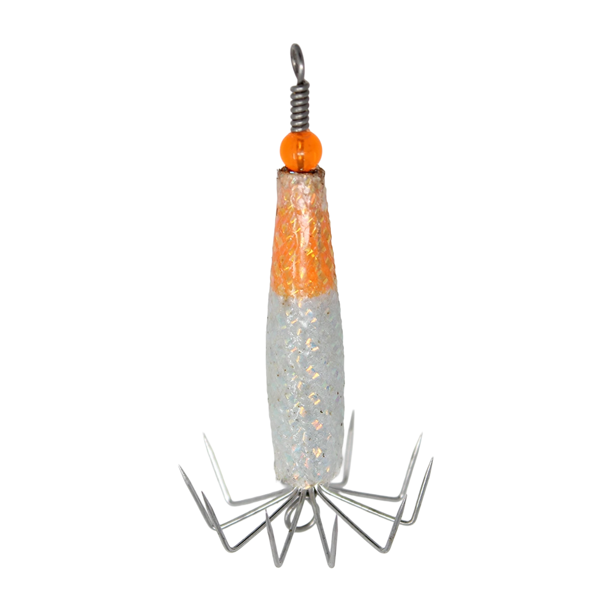 Fishermans Gold Squid Jig Glow Orange
