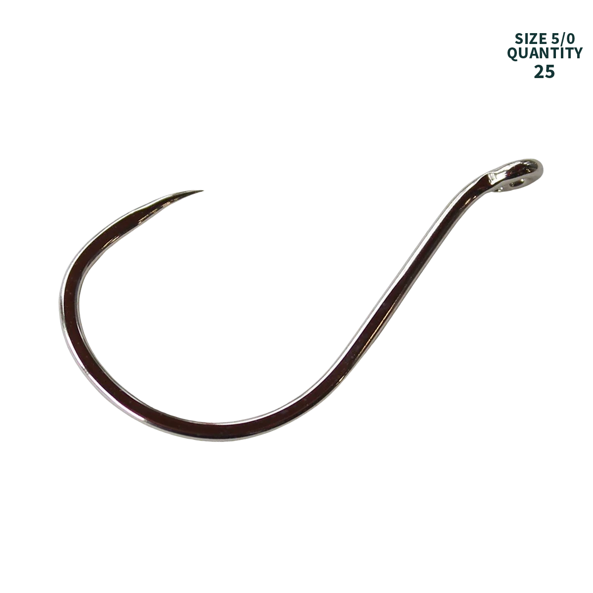 Gamakatsu Barbless Octopus Hook NIckel 5/0 25 pack