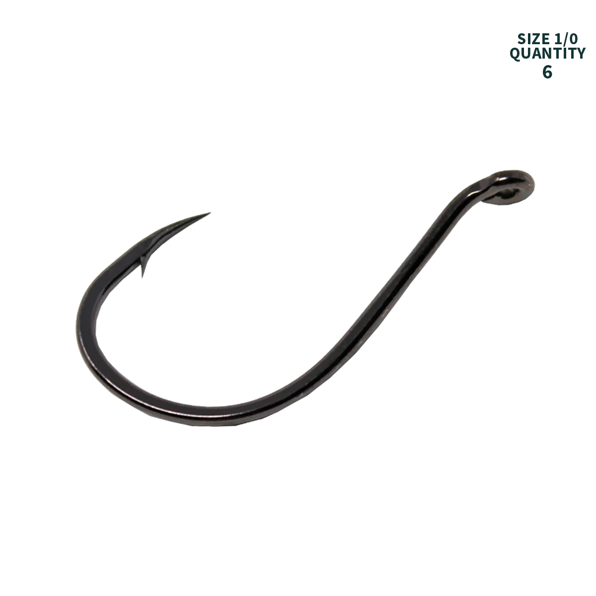 Gamakatsu Octopus Hook Black Size 1/0 small pack