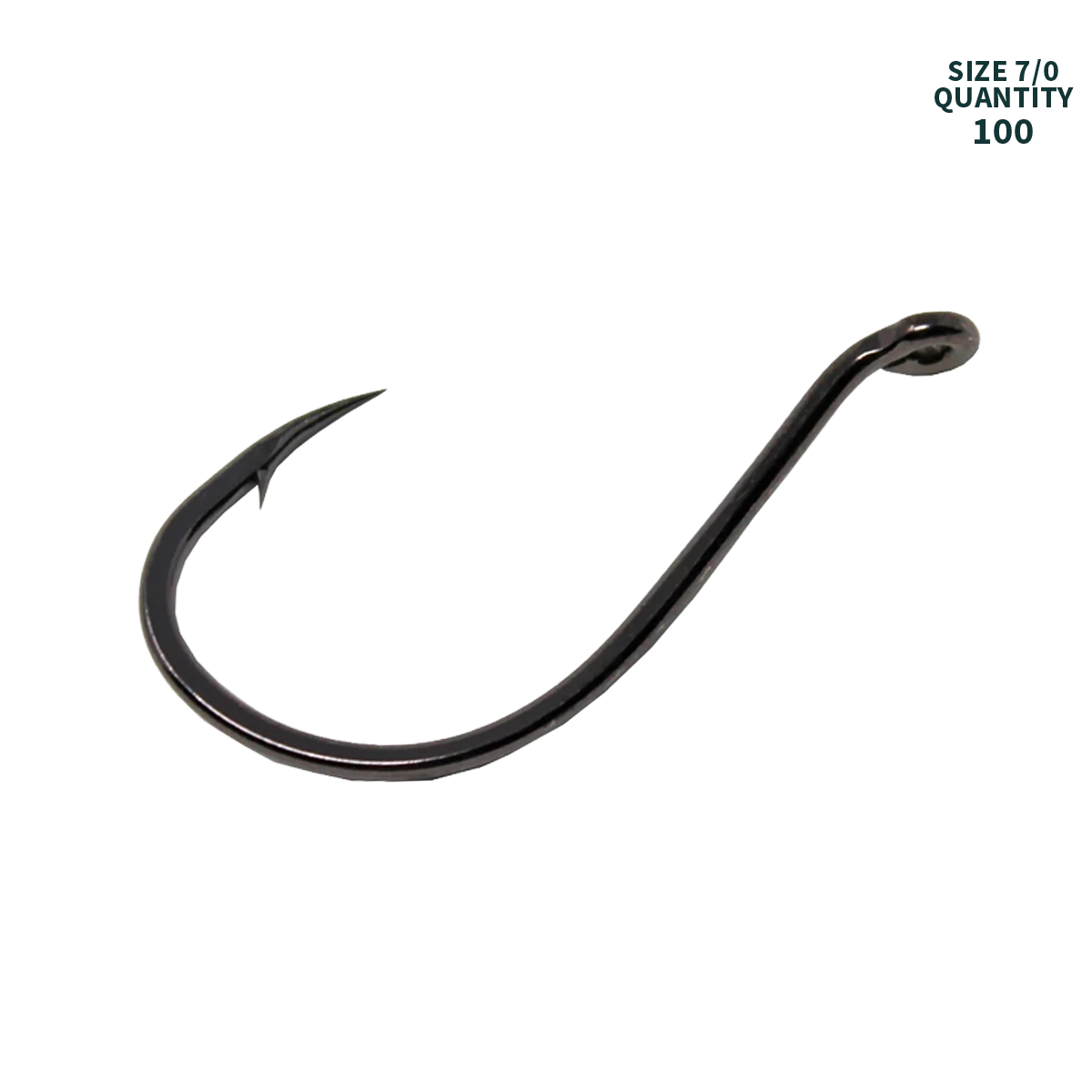 Gamakatsu Octopus Hook Black Size 7/0 100 pack