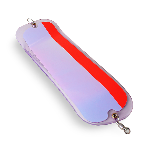 Esche Da Pesca RED GILL FLASH - 4 Pezzi, Bianco 70mm Amo Size 4 Per Pesca Predatoria In Mare - Foto 6