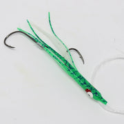 Gold Star Yamashita Needlefish Salmon Trolling Rig Glow Green Splatter