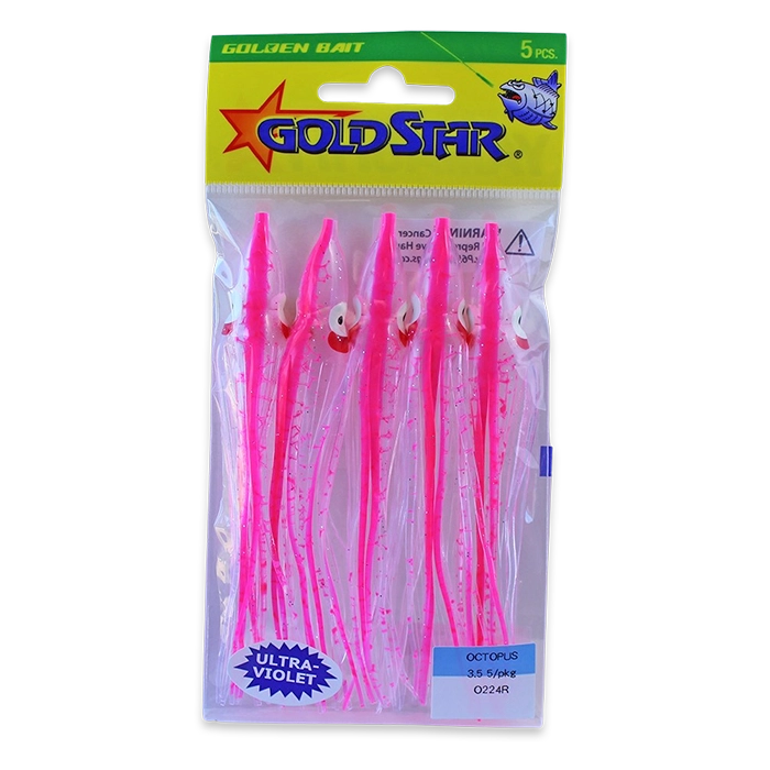 Gold Star Yamashita Octopus Squid O224R UV Pink Splatter